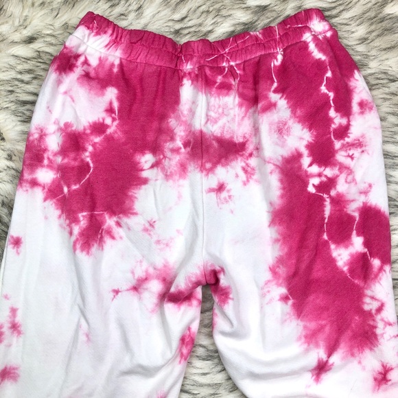 NEW Pink Tie Dye Sweatpants Loungewear Size large - Picture 3 of 7